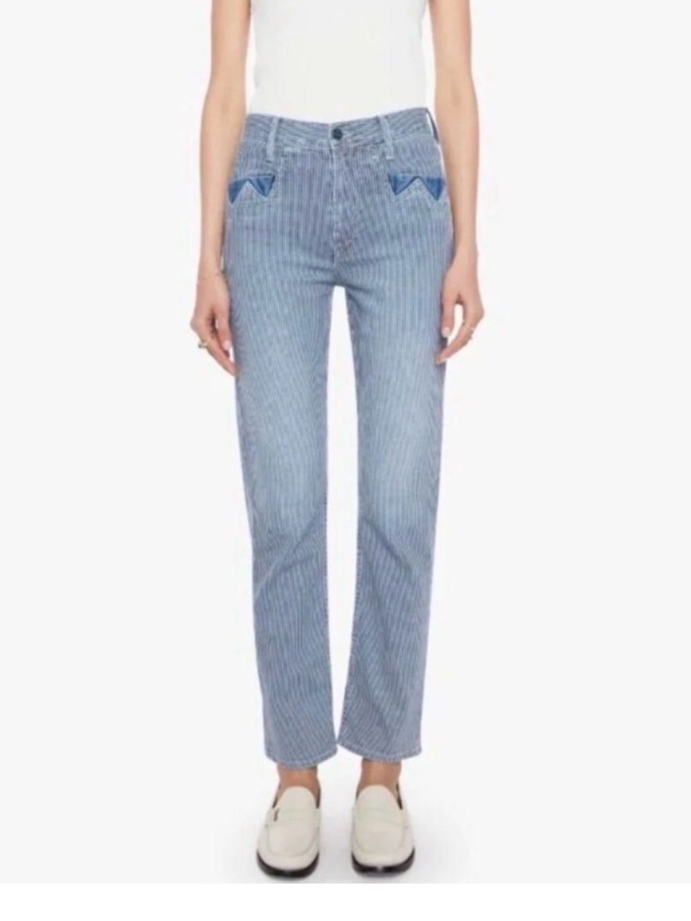 MOTHER Diamond Cut Tomcat Ankle Train Of Thought Jean